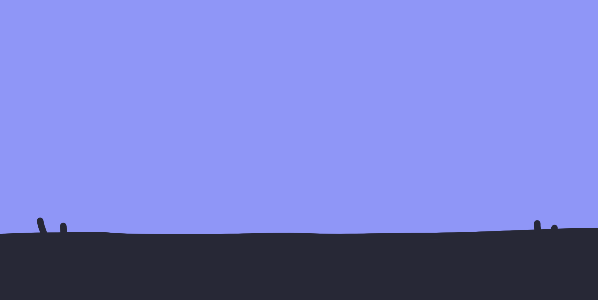 Simple blue background with navy grass